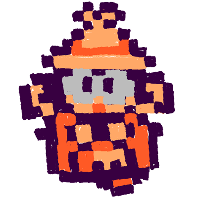 An illustration of Lovejoy in a painted, pixelated style